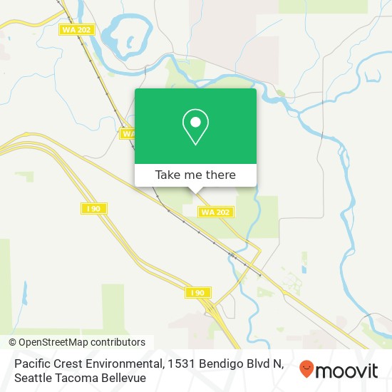 Mapa de Pacific Crest Environmental, 1531 Bendigo Blvd N