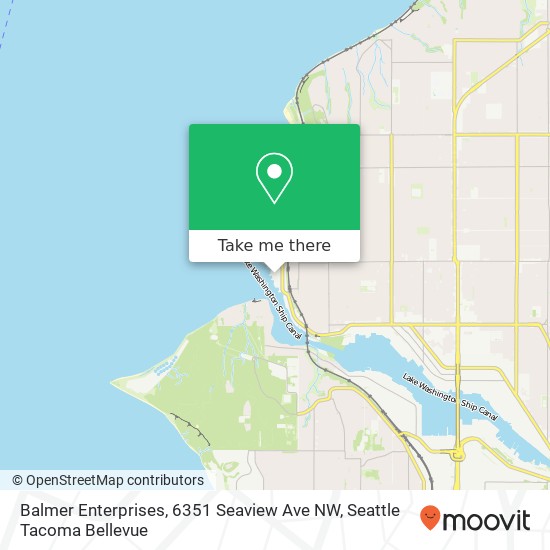 Balmer Enterprises, 6351 Seaview Ave NW map