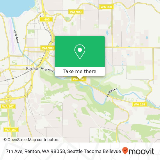 7th Ave, Renton, WA 98058 map