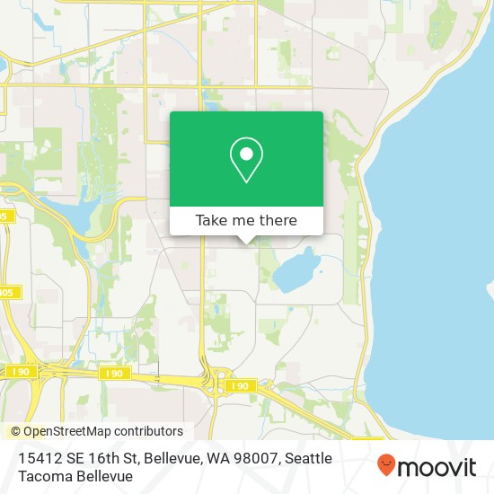 15412 SE 16th St, Bellevue, WA 98007 map