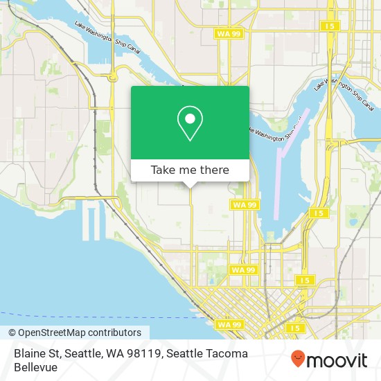 Mapa de Blaine St, Seattle, WA 98119