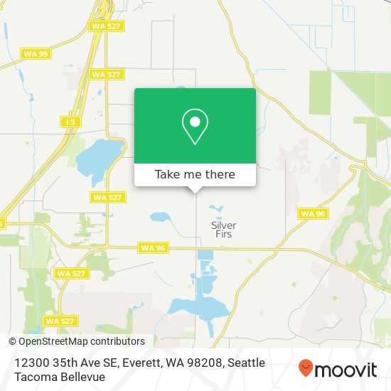 Mapa de 12300 35th Ave SE, Everett, WA 98208