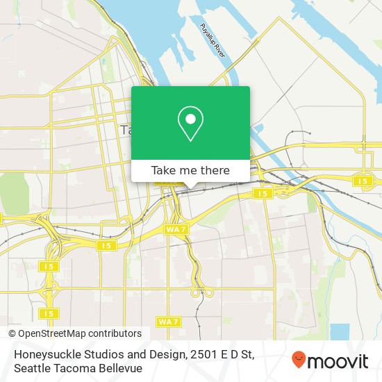 Mapa de Honeysuckle Studios and Design, 2501 E D St