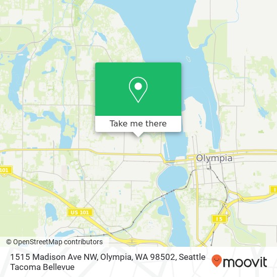 Mapa de 1515 Madison Ave NW, Olympia, WA 98502