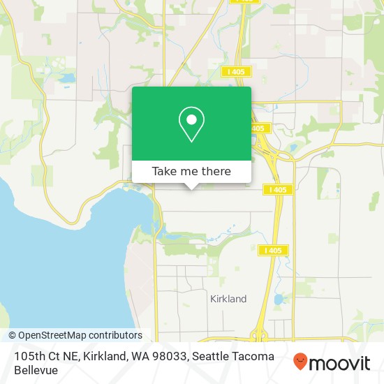 105th Ct NE, Kirkland, WA 98033 map