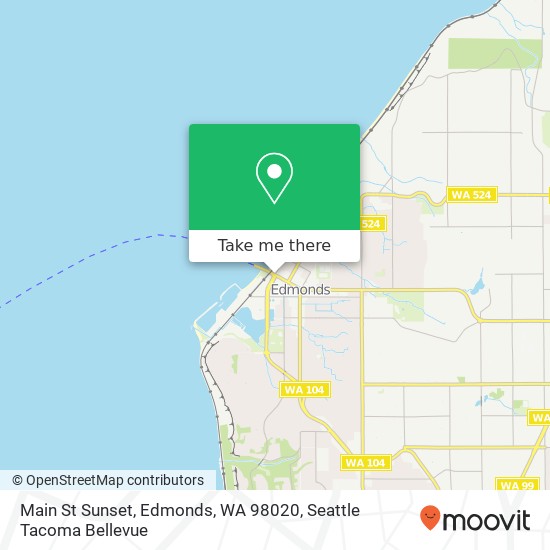 Mapa de Main St Sunset, Edmonds, WA 98020