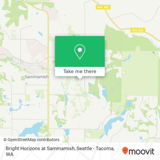 Bright Horizons at Sammamish, 22845 SE 1st Pl map