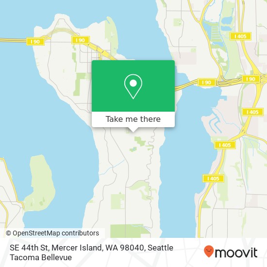 SE 44th St, Mercer Island, WA 98040 map