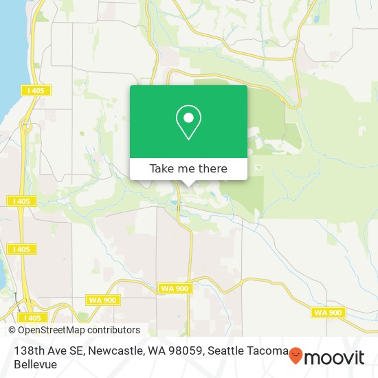 Mapa de 138th Ave SE, Newcastle, WA 98059