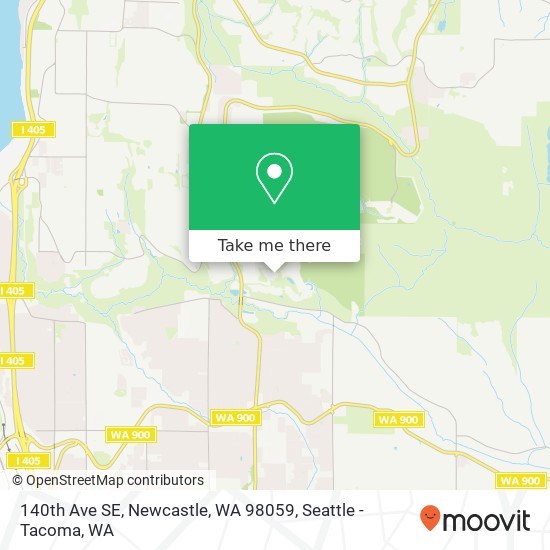 140th Ave SE, Newcastle, WA 98059 map