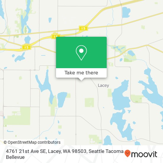 Mapa de 4761 21st Ave SE, Lacey, WA 98503