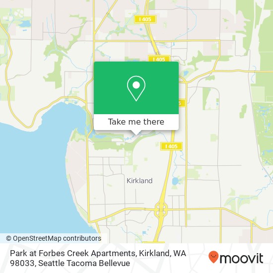 Park at Forbes Creek Apartments, Kirkland, WA 98033 map