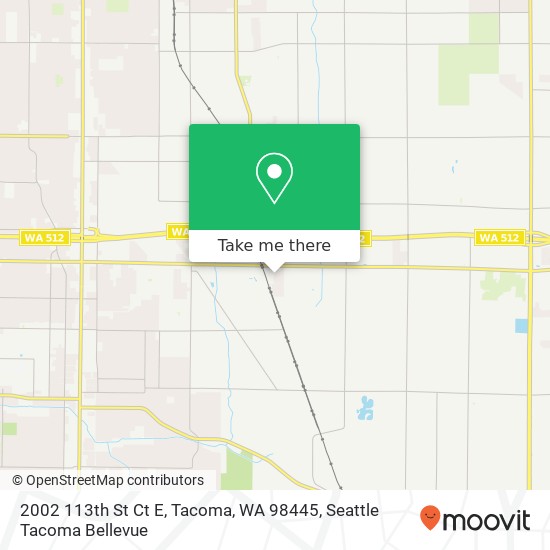 Mapa de 2002 113th St Ct E, Tacoma, WA 98445