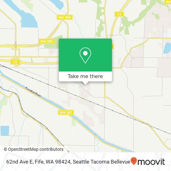 Mapa de 62nd Ave E, Fife, WA 98424