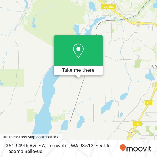 3619 49th Ave SW, Tumwater, WA 98512 map