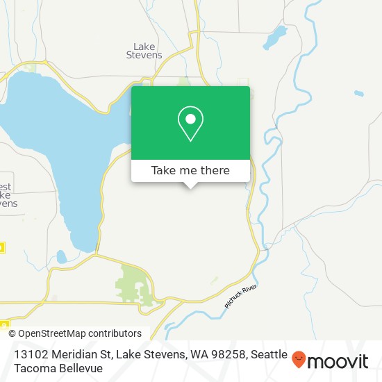 Mapa de 13102 Meridian St, Lake Stevens, WA 98258