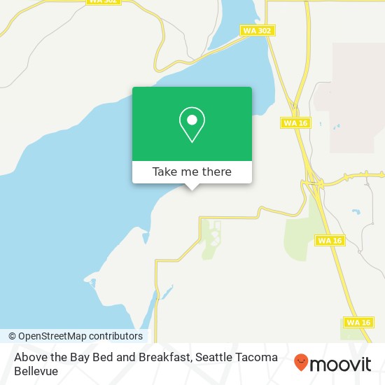 Above the Bay Bed and Breakfast map