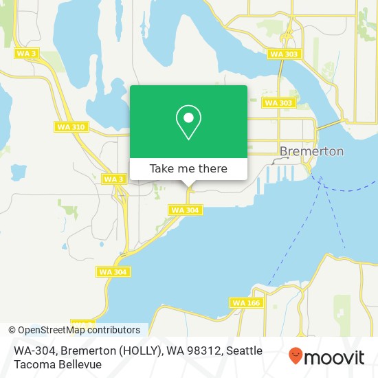 Mapa de WA-304, Bremerton (HOLLY), WA 98312