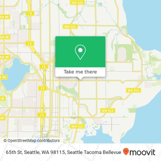 Mapa de 65th St, Seattle, WA 98115