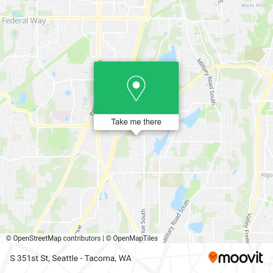S 351st St map