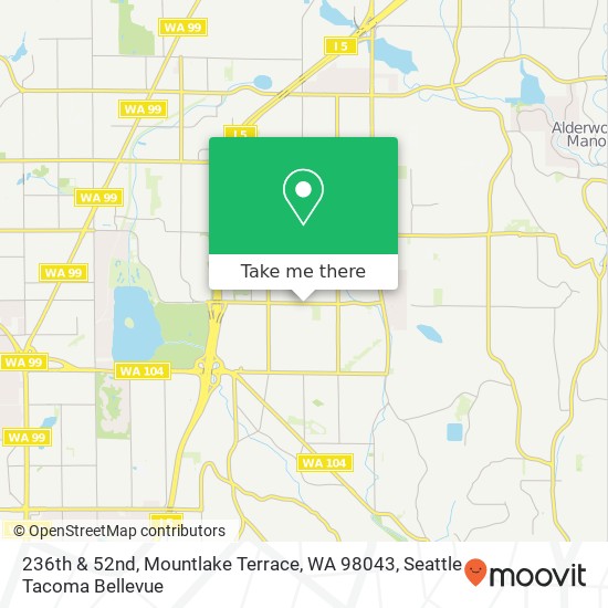Mapa de 236th & 52nd, Mountlake Terrace, WA 98043