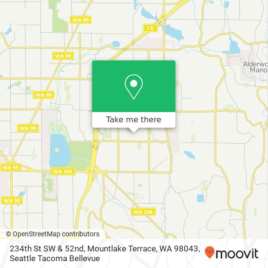 234th St SW & 52nd, Mountlake Terrace, WA 98043 map