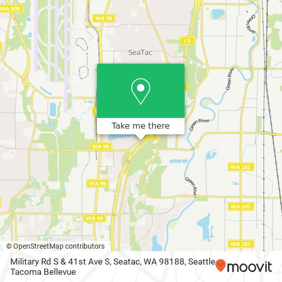 Military Rd S & 41st Ave S, Seatac, WA 98188 map