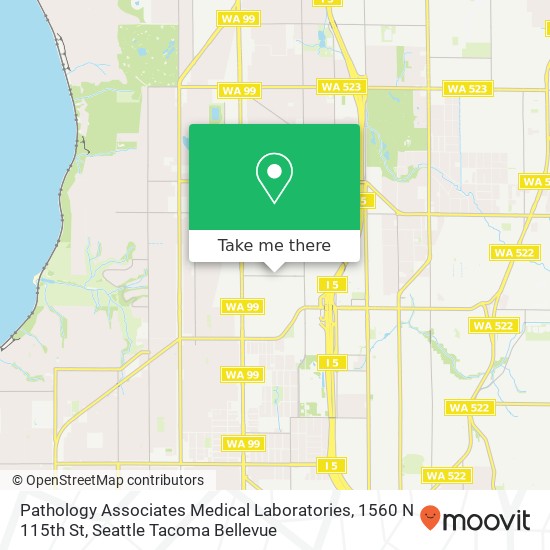 Mapa de Pathology Associates Medical Laboratories, 1560 N 115th St