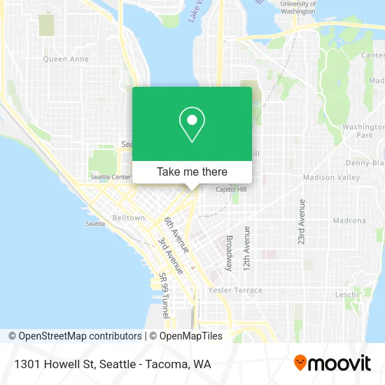 Mapa de 1301 Howell St