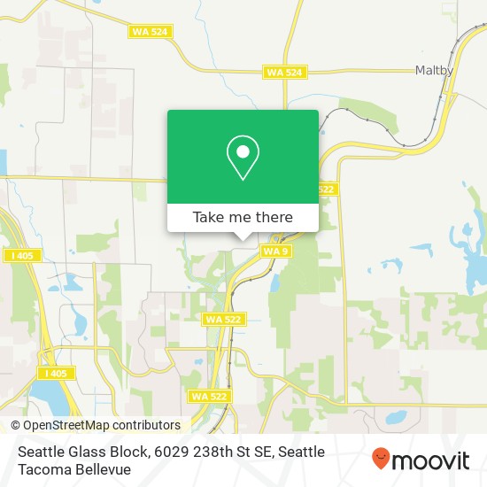 Mapa de Seattle Glass Block, 6029 238th St SE