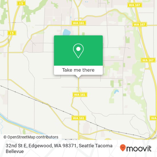 Mapa de 32nd St E, Edgewood, WA 98371