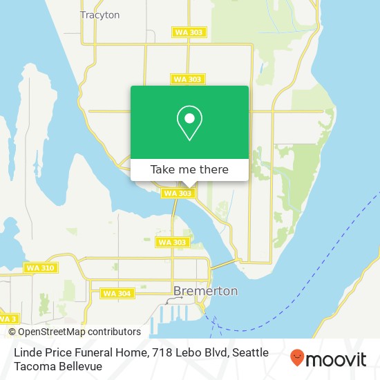 Linde Price Funeral Home, 718 Lebo Blvd map