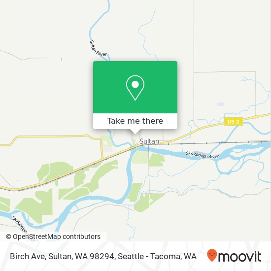 Mapa de Birch Ave, Sultan, WA 98294