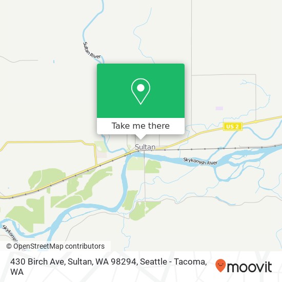 Mapa de 430 Birch Ave, Sultan, WA 98294