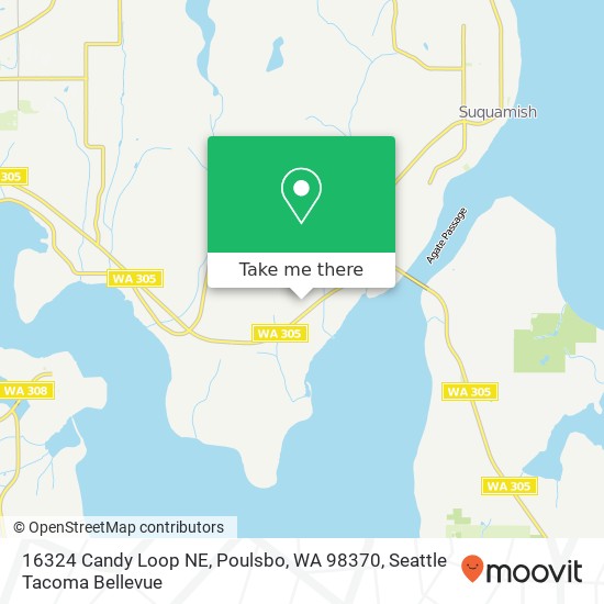 Mapa de 16324 Candy Loop NE, Poulsbo, WA 98370