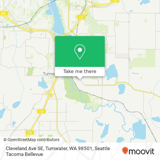 Cleveland Ave SE, Tumwater, WA 98501 map