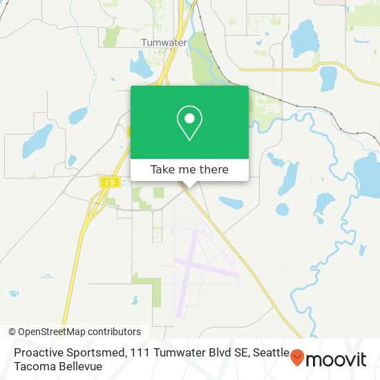 Proactive Sportsmed, 111 Tumwater Blvd SE map