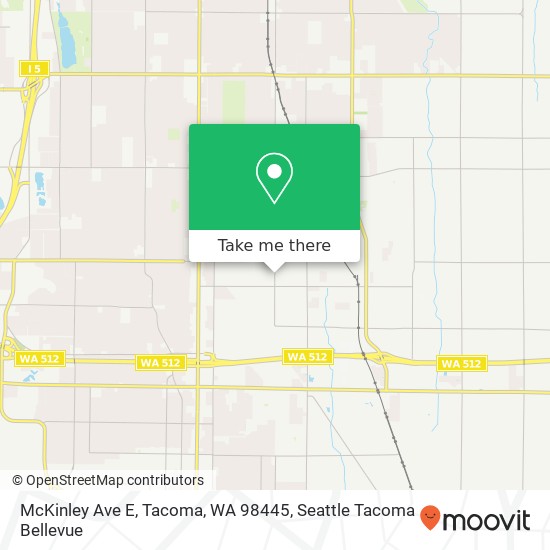Mapa de McKinley Ave E, Tacoma, WA 98445