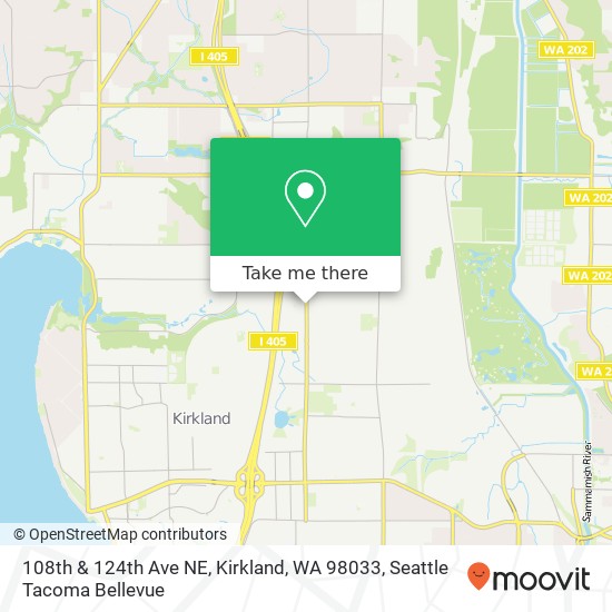 108th & 124th Ave NE, Kirkland, WA 98033 map