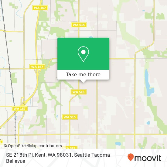 SE 218th Pl, Kent, WA 98031 map