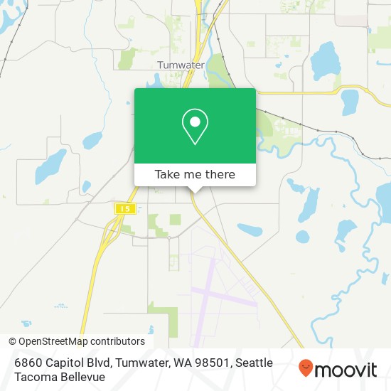 6860 Capitol Blvd, Tumwater, WA 98501 map