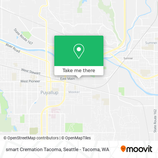 smart Cremation Tacoma map