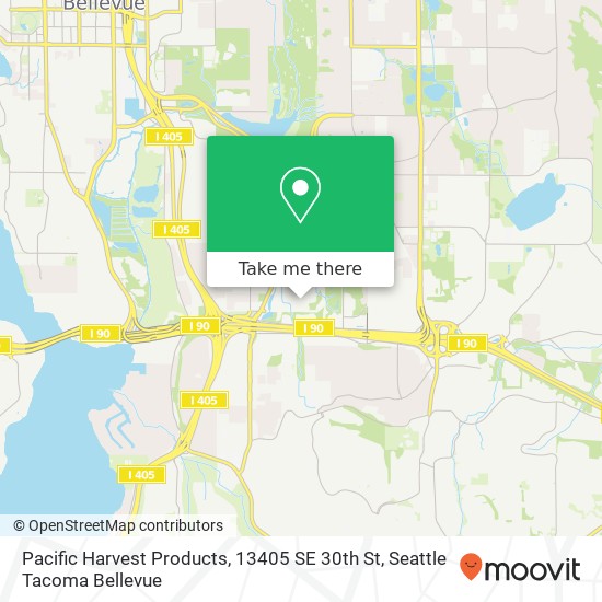 Pacific Harvest Products, 13405 SE 30th St map