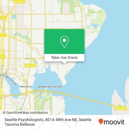 Seattle Psychologists, 4014 48th Ave NE map