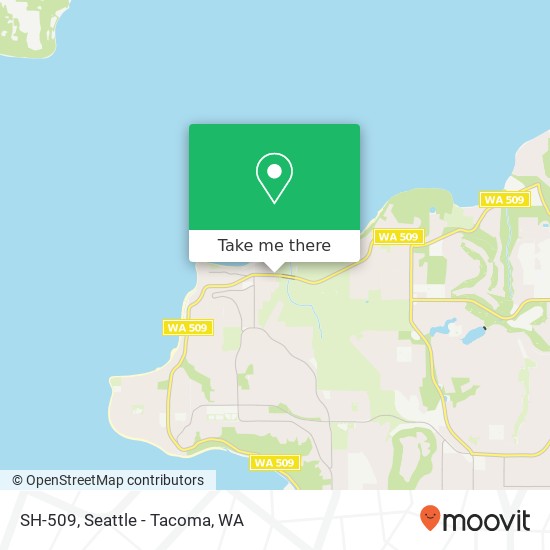 Mapa de SH-509, Tacoma, WA 98422