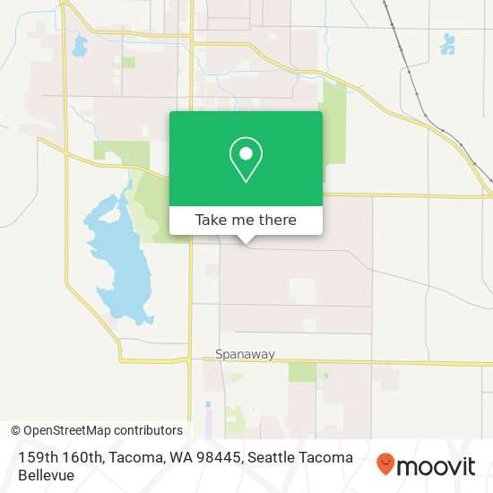 Mapa de 159th 160th, Tacoma, WA 98445