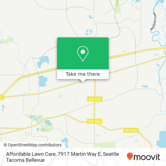 Mapa de Affordable Lawn Care, 7917 Martin Way E