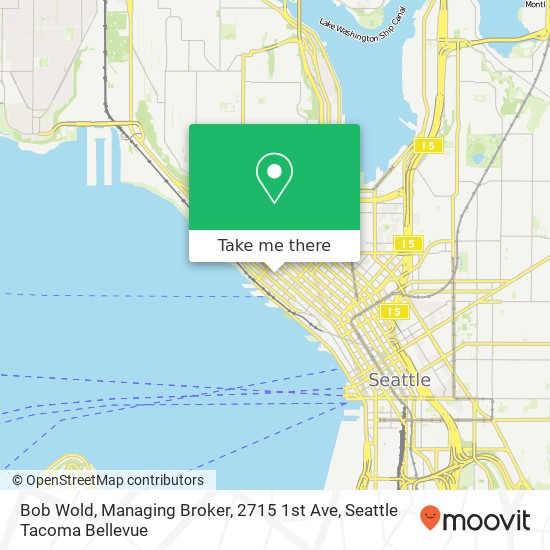 Mapa de Bob Wold, Managing Broker, 2715 1st Ave