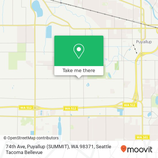 74th Ave, Puyallup (SUMMIT), WA 98371 map