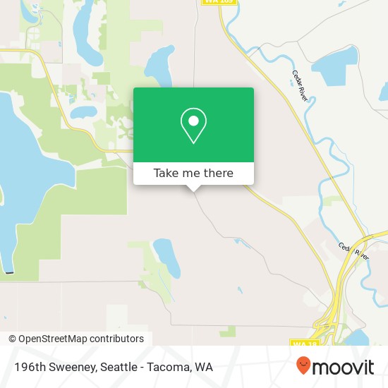 Mapa de 196th Sweeney, Maple Valley, WA 98038